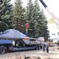 В Уфе на постамент устанавливают истребитель МиГ-29