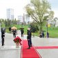 Глава Башкирии возложил цветы к стеле «Уфа — город трудовой доблести»