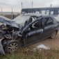 В Башкирии столкнулись Renault Logan и автобус НефАЗ с пассажирами