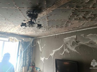 В Башкирии мужчина попал в реанимацию после пожара в трехкомнатной квартире