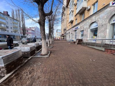 В Уфе возобновились работы по благоустройству улицы Ленина