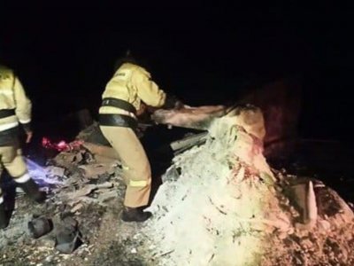 В Башкирии разнорабочий сгорел в бытовом вагончике