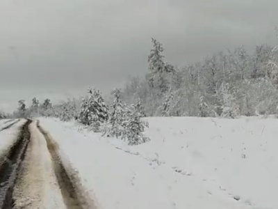 В Бурзянский район Башкирии пришла настоящая зима