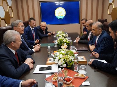 Глава Башкирии на ПМЭФ встретился с Чрезвычайным и Полномочным Послом Ирана в РФ