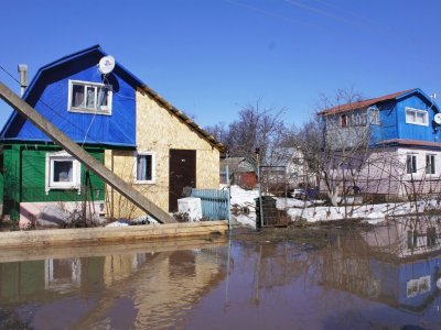 В Уфе разлившаяся река подтопила 45 придомовых территорий
