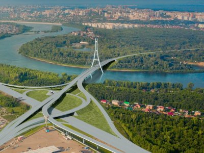 В Уфе готов проект моста через Белую, соединяющего Кузнецовский затон и трассу в аэропорт