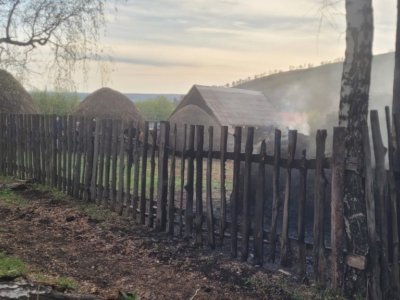 В селе Башкирии загорелись мотки с сеном