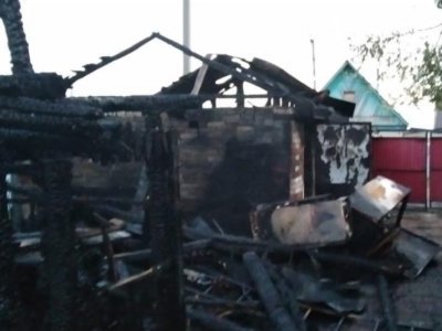 В Башкирии прошлой ночью произошел крупный пожар