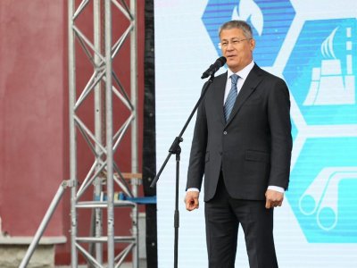 Радий Хабиров принял участие в церемонии чествования коллектива «Газпром нефтехим Салават»