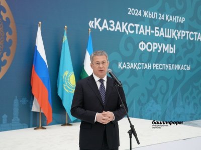 Радий Хабиров назвал приоритетные задачи сотрудничества Башкирии с Казахстаном
