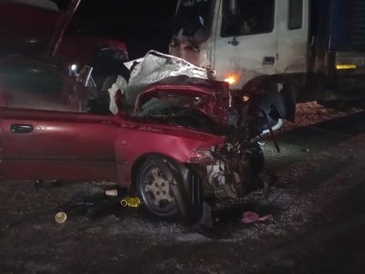 В массовом ДТП на трассе в Башкирии пострадали три человека