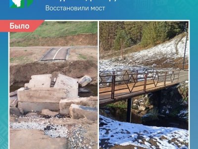 В Башкирии восстановили мост через реку Сару
