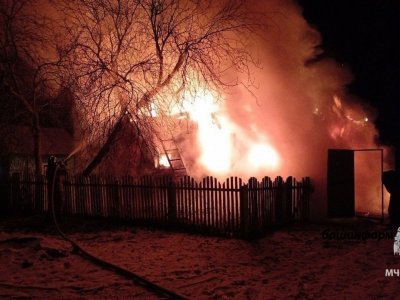 В Башкирии при тушении пожара обнаружен погибший