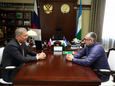 Радий Хабиров обсудил вопросы межрегионального сотрудничества с представителем Чечни в Башкирии