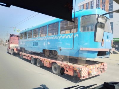 В Уфу начали поступать московские трамваи