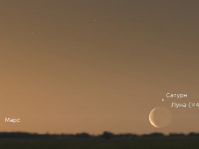 На рассвете 4 мая в небе над Башкирией встретятся Луна с Сатурном