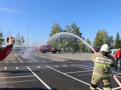 В Башкирии прошли соревнования среди добровольных пожарных команд
