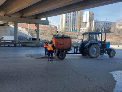 В марте в Уфе отремонтировали 5 тысяч квадратных метров дорог