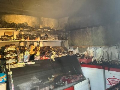В Башкирии сгорел магазин продуктов