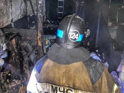 В Башкирии в ночном пожаре погиб мужчина
