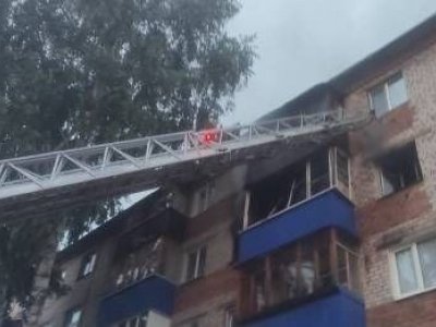 В Башкирии ночью горела квартира в пятиэтажке