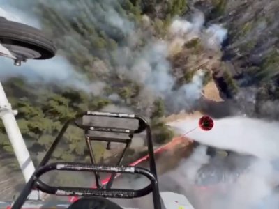 С лесными пожарами в Башкирии помогает справляться вертолет Ка-32