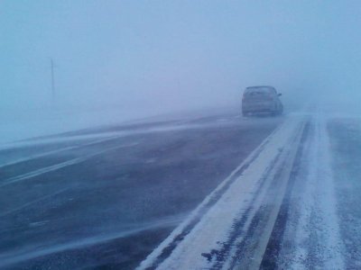 На въезде в Башкирию из-за непогоды перекрыта федеральная трасса М-5