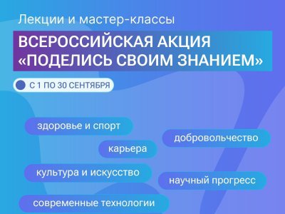 Учителя из Башкирии примут участие во всероссийской просветительской акции “Поделись своим Знанием”
