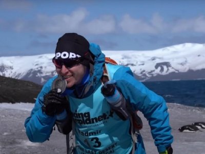 Уфимец Радмир Бикметов пришел на старт четвертым в международной гонке в Антарктиде