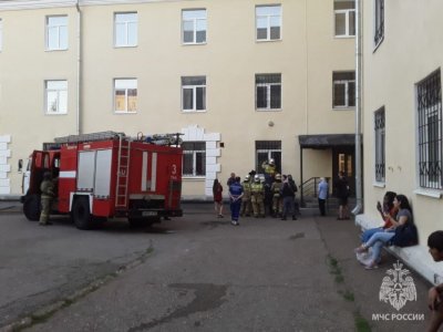 В студенческом общежитии Уфимского нефтяного университета произошел пожар
