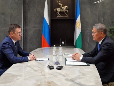 Радий Хабиров провел рабочую встречу с зампредседателя правительства России Александром Новаком