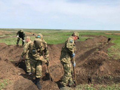 Бойцы башкирского батальона имени Даяна Мурзина на слаживании приступили к полевым занятиям