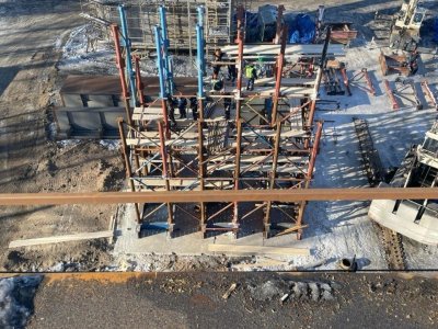 В Уфе строительная готовность Шакшинского моста составила 25%