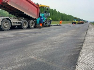 В Башкирии ремонтируют трассу Уфа - Бирск - Янаул благодаря «путинскому» нацпроекту