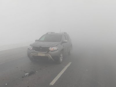 В Башкирии временно перекрыли участок трассы Уфа - Оренбург из-за сильного тумана