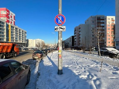 Для обеспечения уборки дорог от снега в Уфе установлено 160 знаков, запрещающих стоянку и остановку
