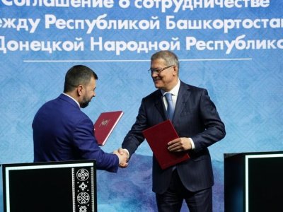 Башкортостан и ДНР продолжат сотрудничество в сфере промышленности и торговли