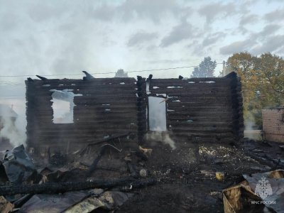 В ночном пожаре в Башкирии погибла пожилая женщина