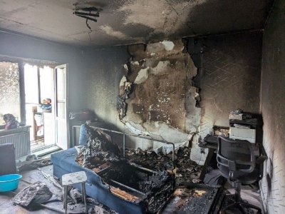 В Уфе из горящей многоэтажки пожарные спасли при помощи спецмасок троих человек
