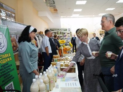 Радий Хабиров ознакомился с продукцией ремесленников и фермеров Стерлибашевского района