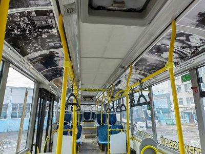 В Уфе будет курсировать автобус с архивными фотографиями военных лет