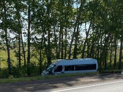 Под Уфой во встречном ДТП с пассажирским автобусом пострадал водитель Hyundai Solaris