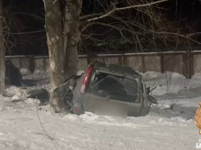 В Уфе водитель внедорожника врезался в дерево и погиб