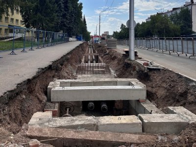 В Уфе завершается ремонт участка теплосети на улице Батырской