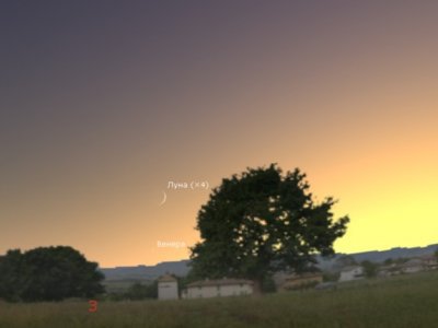 Жители Башкирии 20 июля смогут увидеть молодую Луну и Венеру