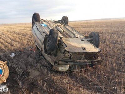 В Абзелиловском районе Башкирии произошло смертельное ДТП с опрокидыванием