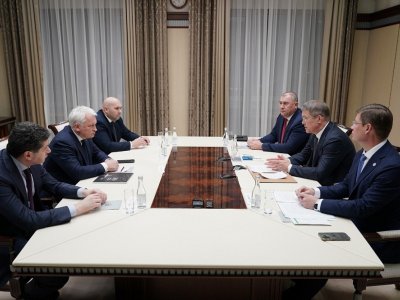 Радий Хабиров встретился с президентом Всероссийской федерации самбо Сергеем Елисеевым