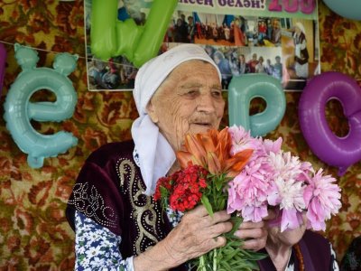 Жительница Башкирии отметила в кругу семьи свой столетний юбилей