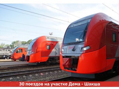 С 1 июля в Башкирии будут работать 5 дополнительных пригородных поездов