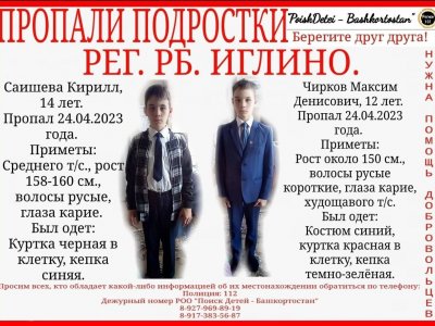 В Башкирии вторые сутки подряд продолжаются поиски двух пропавших мальчиков
